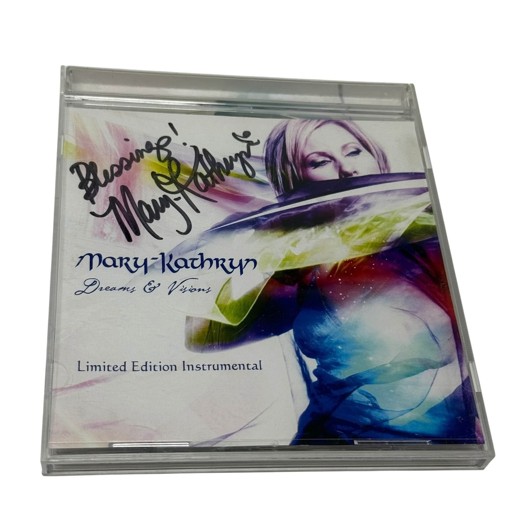 Mary-Kathryn Dreams & Visions Signed Limited Edition Instrumental CD 2007 CCM